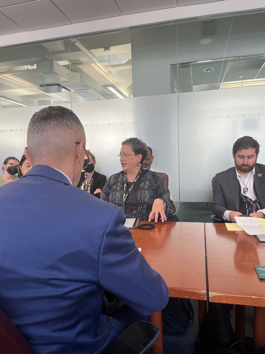 aly_rahim's tweet photo. @KayHarrisonNZ highlights decolonization of renewable energy leveraging technology and engagement w #Maori people in #NewZealand. Critical thinking on #IndigenousPeoples ownership and stewardship in the #greentransition. #civilsociety partnerships are critical &amp; must be systemic https://t.co/XZ9EZRDNTR