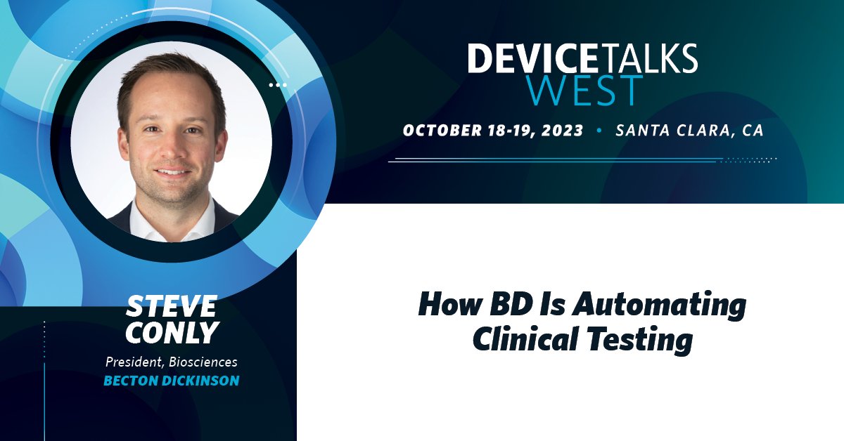 DeviceTalks's tweet image. At #DTWest2023, Steve Conly will delve into the nuances of the new automated instrument that revolutionizes #ClinicalDiagnostics using flow cytometry, offering insights into its development &amp;amp; the vision behind its launch. 🔽

West.DeviceTalks.com

#CellularDiagnostics @BDandCo
