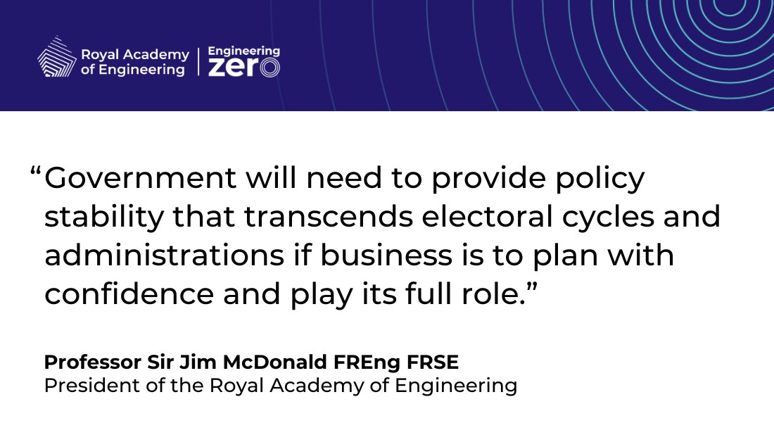 'There remains a closing window of opportunity for the UK to decarbonise our economy and to lead the global effort to enable a more sustainable way of life' - the Academy has commented on the Prime Minister's new approach to #NetZero: raeng.org.uk/news/academy-c… #EngineeringZero