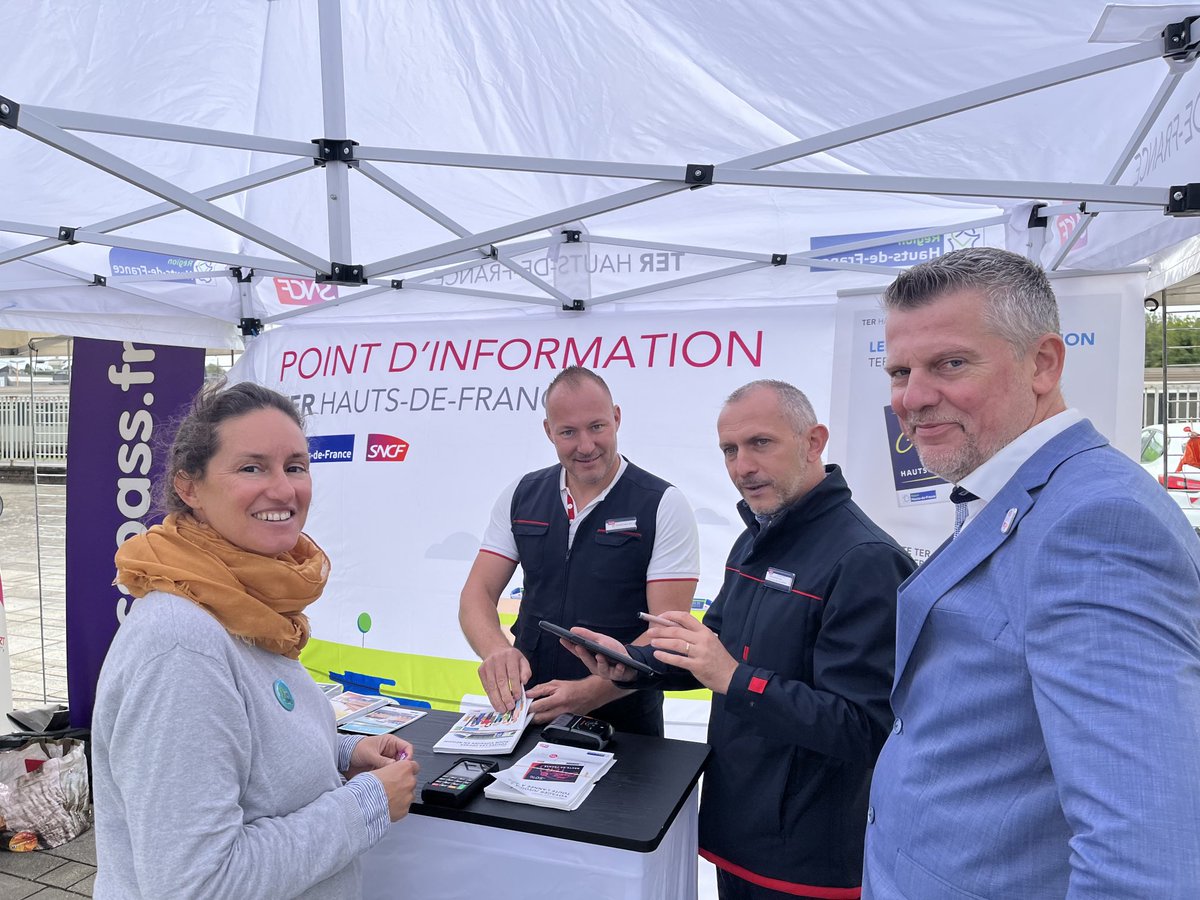 Ce jour, nous avons eu le plaisir d’être conviés à l’inauguration du Pole d’Echanges Multimodale de Maubeuge. L’équipe de la Direction de Lignes TER Lille Avesnois était également présente au village des mobilités. <a href="/hautsdefrance/">Région Hauts-de-France</a> <a href="/BernardBaudoux/">Bernard Baudoux</a> <a href="/TERHDF/">TER Hauts-de-France</a> <a href="/JeromeBodel/">Jérôme Bodel</a>