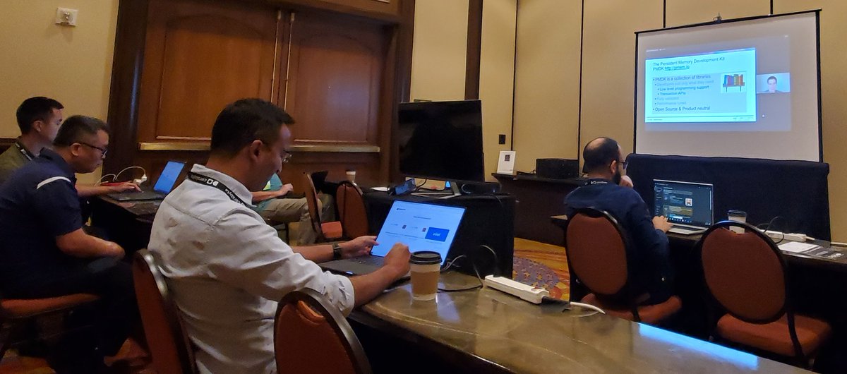 Excited to present our live Persistent Memory Programming Workshop and Hackathon at <a href="/SNIASDC/">SNIA Developer Conference</a>!  Recording for future developers to access! snia.org/pmhackathon