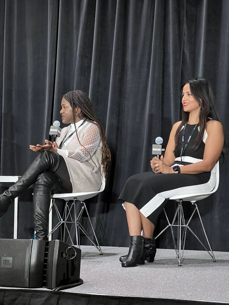 shaherose's tweet photo. Mornings are great when they start off with a discussion about AI and ethics. 
@MoniqueWoodard just off the TechCrunch Disrupt Stage in SF and I��m about to jump online to judge @LAUNCH - founders, can’t wait to meet you! https://t.co/Tl0zZcMsAb