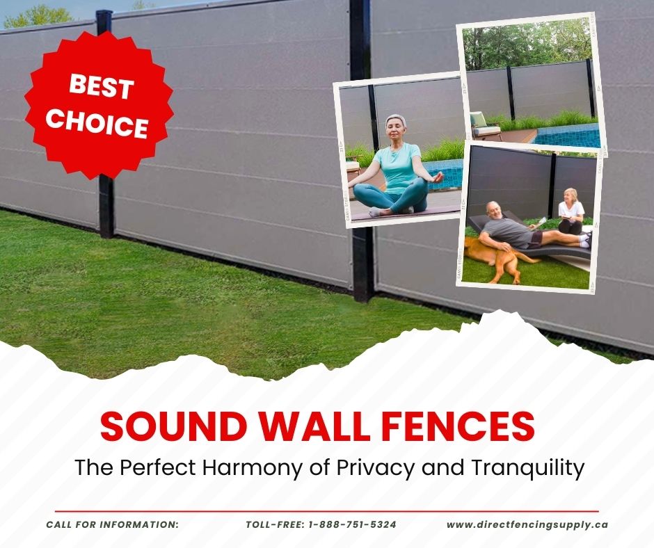 The perfect harmony of privacy and tranquility. Imagine enjoying your backyard oasis free from noise distractions. Share with us the sounds you'd love to hear in your peaceful haven! 🌳🎵 #SoundWallFences #OutdoorSerenity