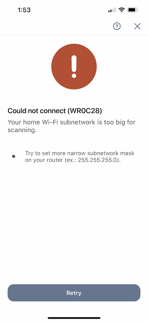 joestewart71's tweet photo. Yes, let me just reconfigure my entire network because iRobot can't devise a better protocol to sync the device with the app. https://t.co/I7zmMdWXPb