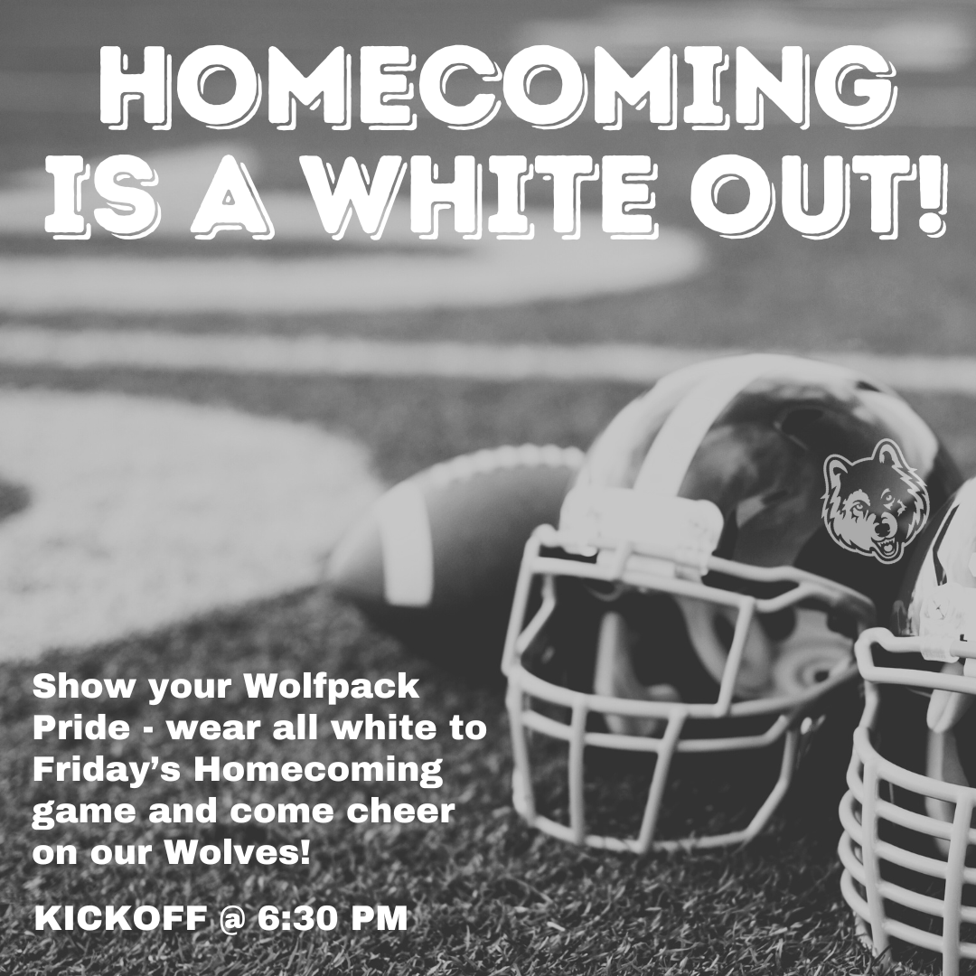 RossvilleAcad's tweet photo. Join us this Friday (9/22) for Homecoming!

Alumni events begin at 5:30 PM and kickoff against Falkner High School is at 6:30 PM.

@rossvillewolves
#homecoming2023 #RCAwolves #DefendTheDen https://t.co/gPOGIwCHvl