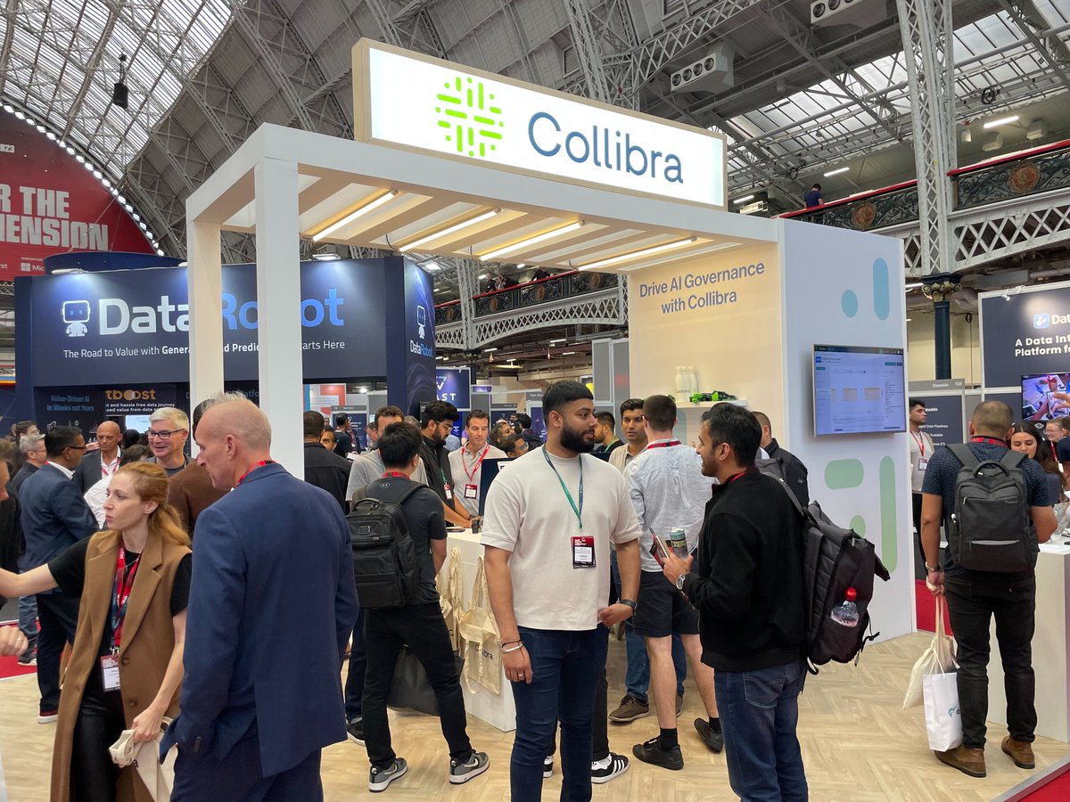 collibra's tweet photo. That's a wrap for Day 1 at Big Data LDN 🥳!

Be sure to stop by our booth 620 tomorrow to learn more about how you can drive business impact with AI Governance and data intelligence!

#aigovernance #dataintelligence https://t.co/YvlkArSLWD