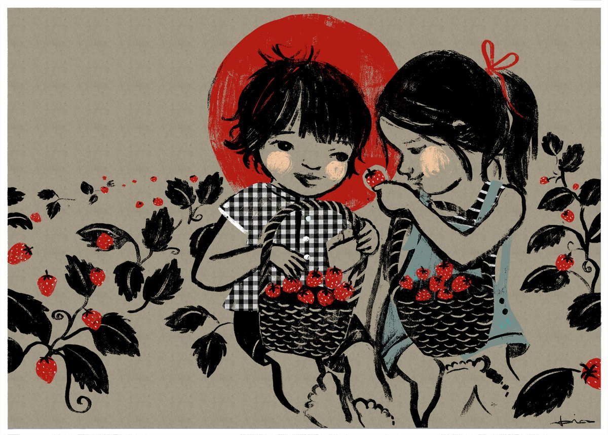 madoucepatrie's tweet photo. Always look for the whole picture... 🍓🍓🍓🍓
#summersadness #summerend #kidlit #kidlitart #childrensbooks https://t.co/UCaWwYRy75