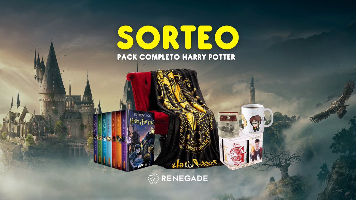 EiProfeta's tweet image. ✨REGALO PACK COMPLETO DE HARRY POTTER 🧙🏼‍♂️

Regalo perfecto para empezar las tardes otoñales de libro, café y manta 😉

Participar es muy fácil: 

1️⃣ SIGUE a @renegade_app y @EiProfeta

2️⃣ Haz RT a este tweet

3️⃣ COMENTA mencionando a 1 amig@

🗓️ Fin: 27/09

¡Mucha suerte! 🍀