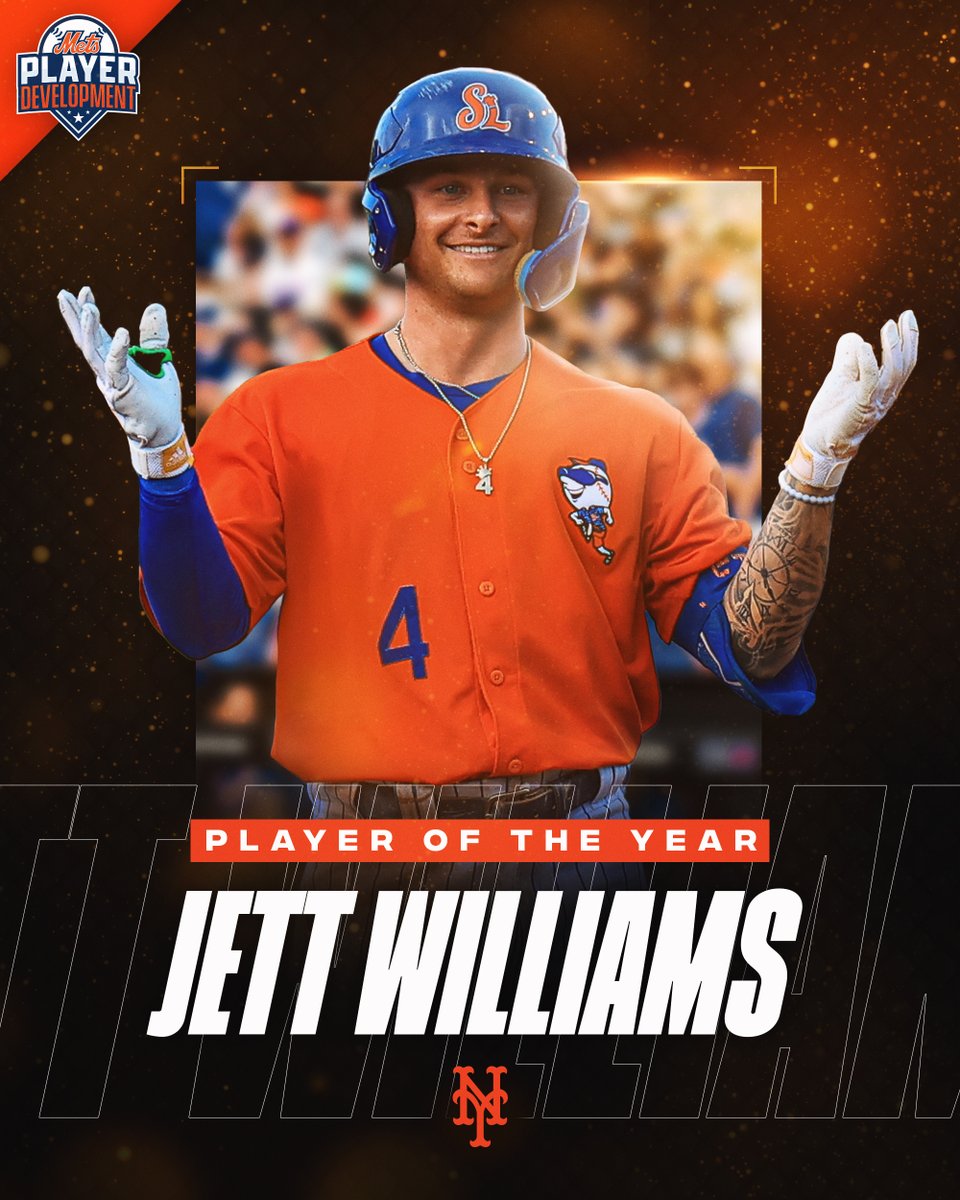 .@jettwilliams04 is the @Mets 2023 Minor League Player of the Year! 🔥