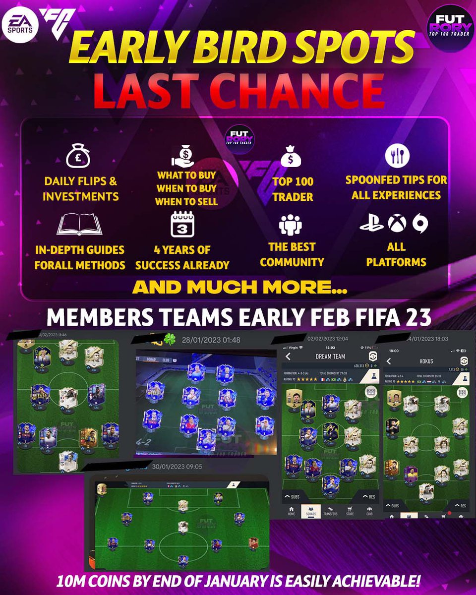 FUT_Rory's tweet photo. 🚨 Giveaway 🔥

I’m giving away 2800 FC points + a trading discord spot for 1 month 🥇

Retweet &amp; follow me to enter ✅

Winner tomorrow 🤝 https://t.co/Lu7hR5BNGE