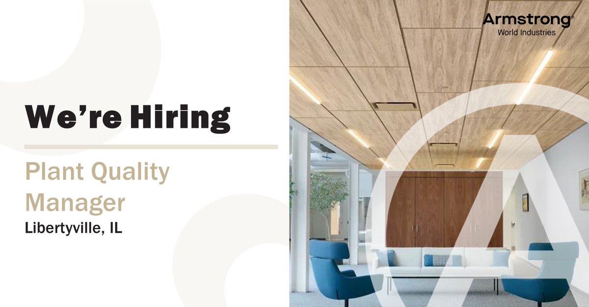 We are hiring for a Plant Quality Manager in our #Libertyville location. If you have extensive experience in a manufacturing environment or quality management, we would love to hear from you. Apply now  bit.ly/3L42laG