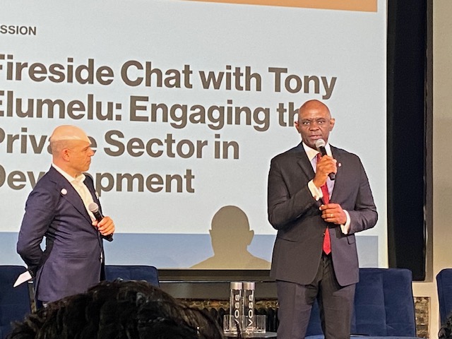 how to empower mlns of ambitious young #africans lacking opportunuty? <a href="/devex/">Devex</a>  #UNGA78  event, <a href="/TonyOElumelu/">Tony O. Elumelu, CFR</a> breaks it down: access to seed capital; training &amp; mentoring; networking opps; 
We hear you! check out <a href="/Heifer/">Heifer International</a>‘s AYuTe Africa challenge. ayute.africa