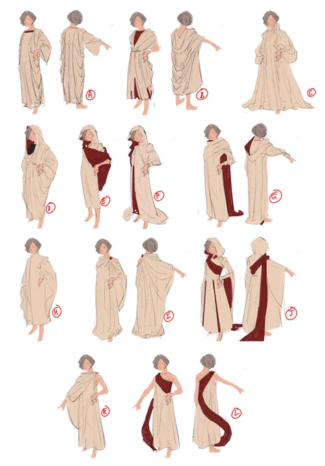 help me pick??trying to design a robe-attire for a god characterthink... greek gods...will def to some more exploration after narrowing things down#mmediocremanOC 