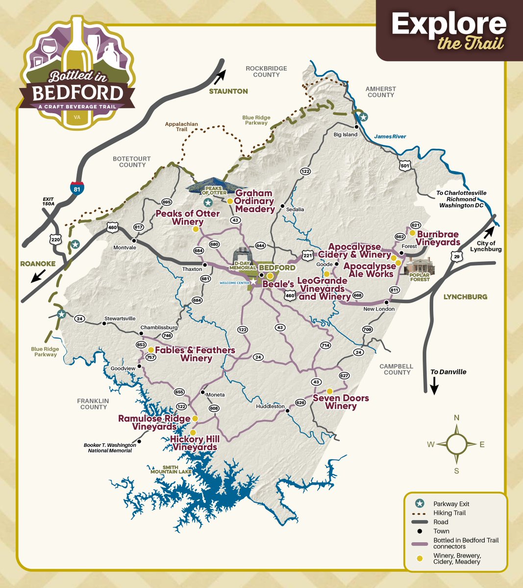 Experience the new Craft Beverage Trail in the Blue Ridge Mountains of Virginia! #BottledinBedford  traveltasteandtour.com/2023/09/award-… 
#DestinationBedfordVA <a href="/VisitVirginia/">visitvirginia</a>