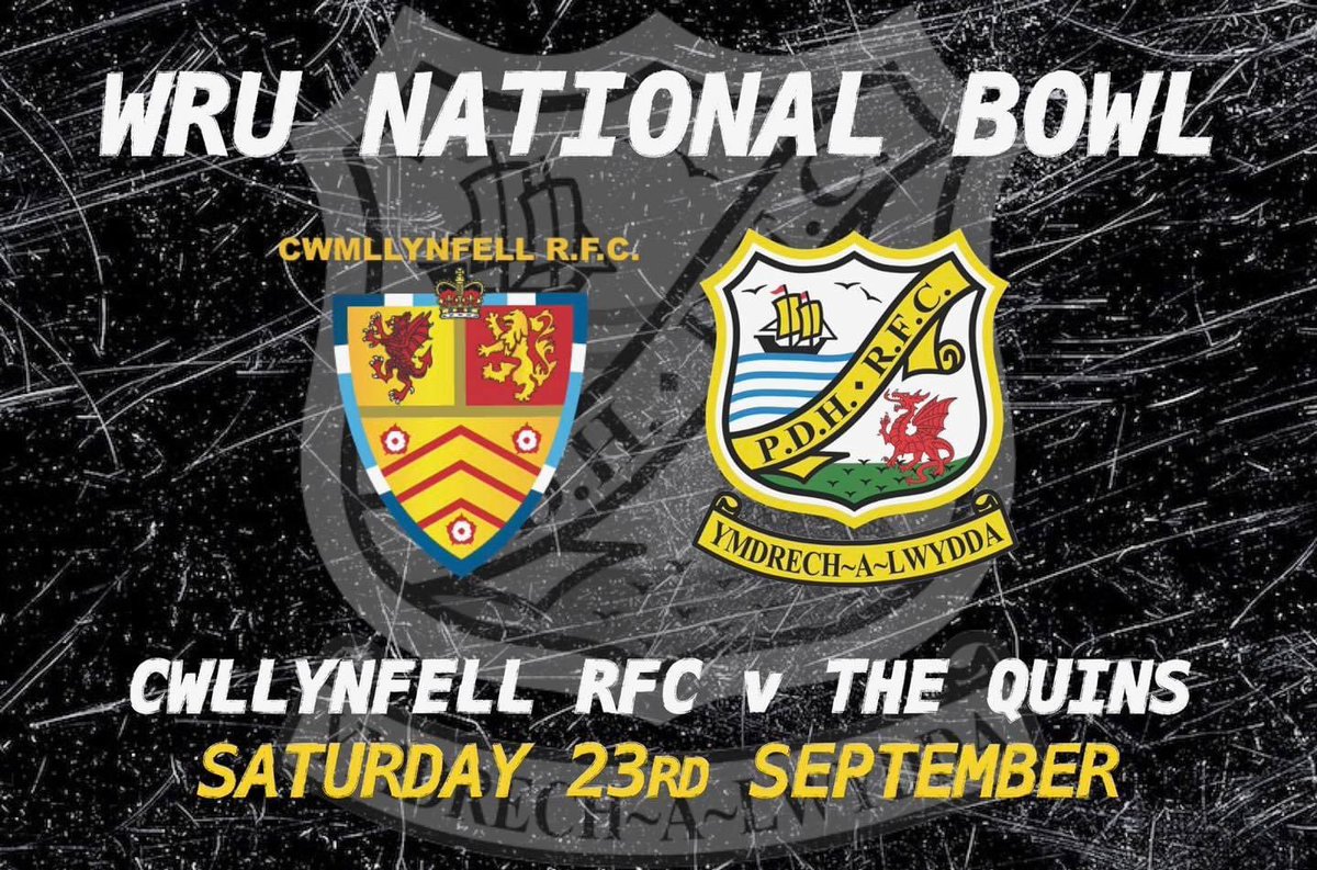 PembrokeDHRFC's tweet photo. WRU Cup week this week as we travel to @CwmllynfellRFC 

#upthequins

@AllWalesSport 
@pembssport1 
@WRU_Community https://t.co/HIvZEKqYuA