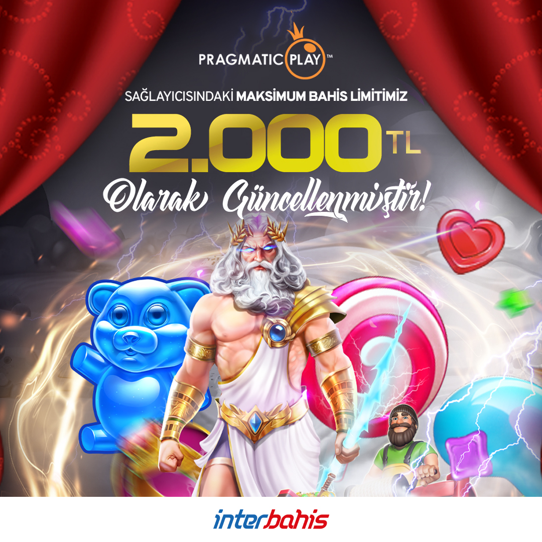 🎰🎰Pragmatic Play sağlayıcısındaki tüm oyunların maksimum bahis limitleri 2.000TL olarak güncellenmiştir! 😍👏👏

🥳En sevilen oyunlarda artık maksimum bahisle maksimum kazançlar sizi bekliyor 👍

 Hemen Üye Ol 📲 gol.to/interbahis
#interbahis