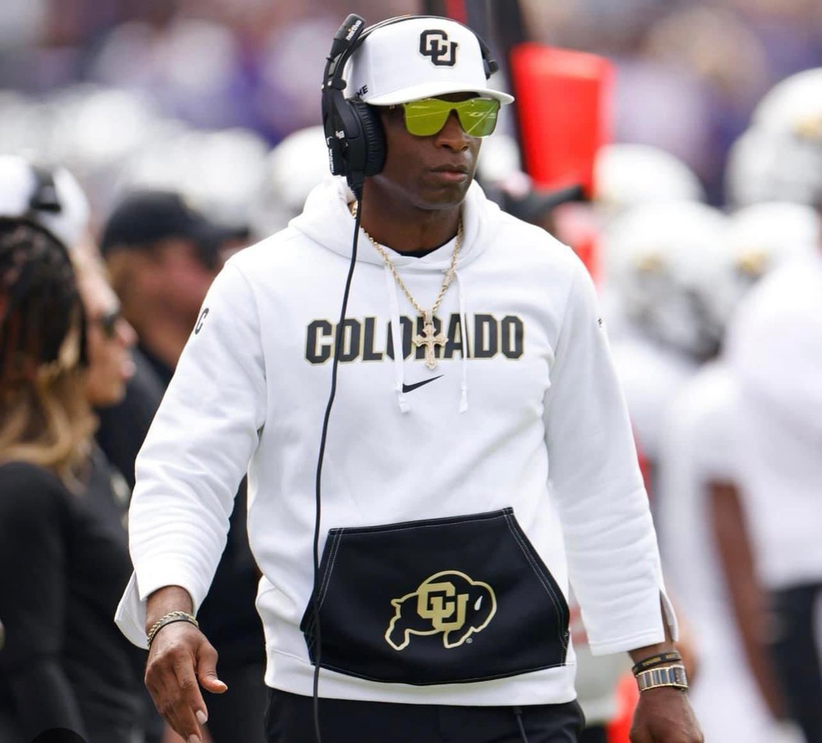 Ms_Tee_Dee's tweet photo. (Shared with permission from mom, K. Mingo.)
Lil Coach Prime… Nailed it✔️
#tvCharacterDay #PAISDhomecoming #NailedIt #lilPrime #coachPrime #DeionSanders #CUfootball #coloradofootball
#blenders😎 #cubuffs #PAMTitans #TitanNation #kidswatching
@DeionSanders @BlendersEyewear https://t.co/MnOnuzG8pI