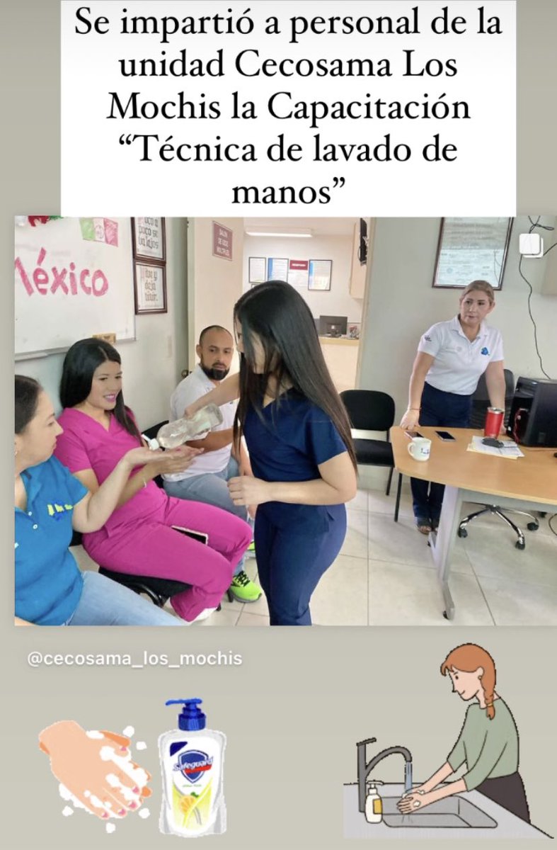 capalosmochis's tweet photo. El día de hoy 20 de Septiembre se impartió a personal de la unidad Cecosama Los Mochis la Capacitación “Técnica de lavado de manos” 
#SaludConSentidoSocial
#CEPTCA
#Lavadodemanos https://t.co/hNOZOyBQy1