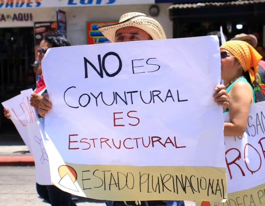 GtCodeca's tweet photo. 📣 Nos seguiremos viendo en las calles, las veces y el tiempo que sea necesario.
Es urgente entender que lo pasa en #Guatemala ⬇️
🚨 ¡NO ES COYUNTURAL, ES ESTRUCTURAL! 🚨
#SomosCodeca https://t.co/zoOgw1tBhZ