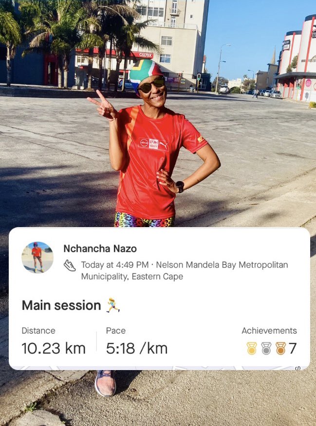 Nchancha_'s tweet photo. Showed up 🏃‍♀️🎯
Running is blessing and pace is God’s grace. 🙏🏽🥹❤️
#Runners #TeamWorkMakesDreamWork #Power #FitnessWarrior #IamARunner #RunningMotivation #FitIsTheNewIt #Therapy  #RunningSavedMe 
#Motivation #LifestyleChoices #FitInsta
#FitIsTheNewBlack #Healing #ChasingPavements https://t.co/aKHXOJgJHk
