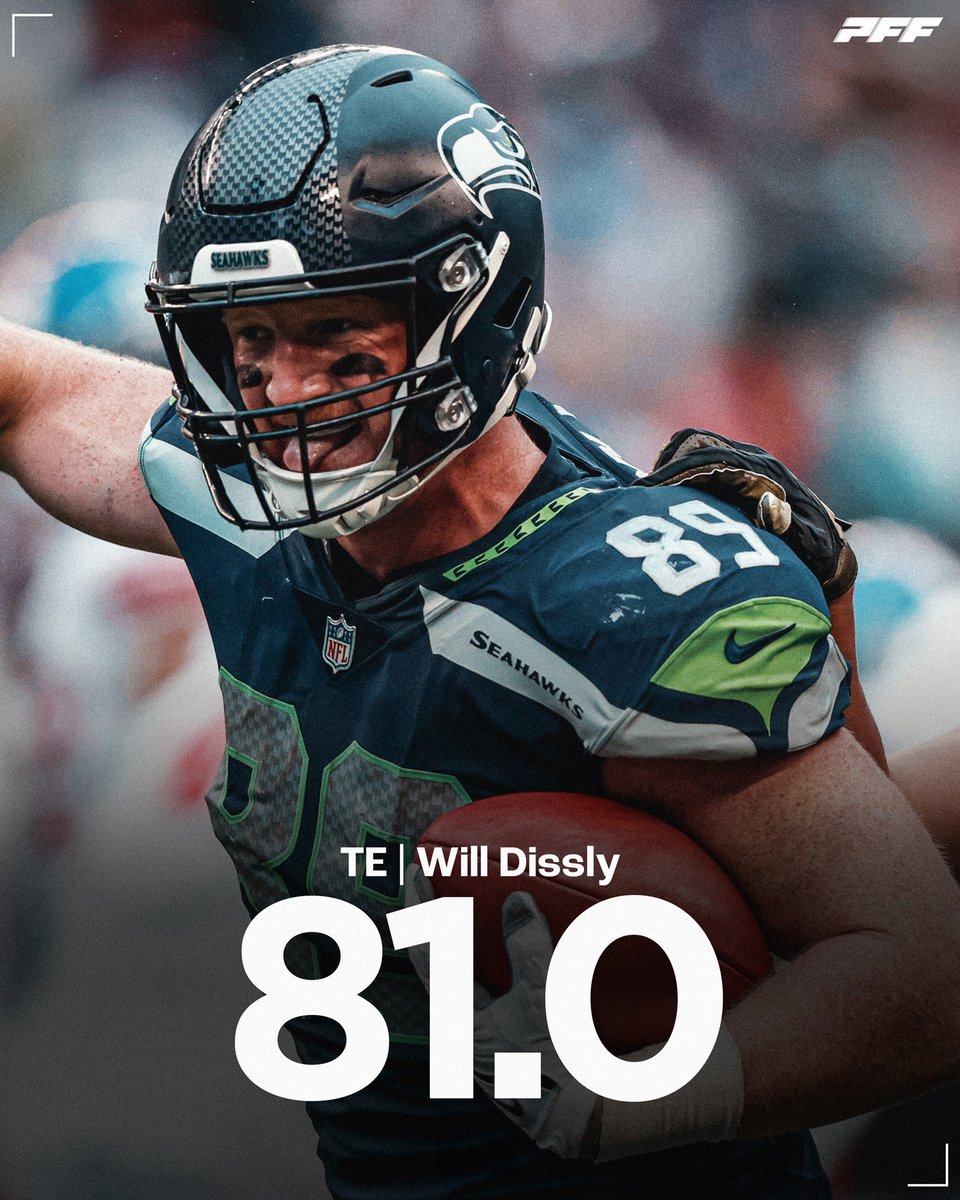PFF_Seahawks's tweet photo. Will Dissly: highest graded TE in the NFL this season - 81.0 📈 https://t.co/PZ7mOtwPLb