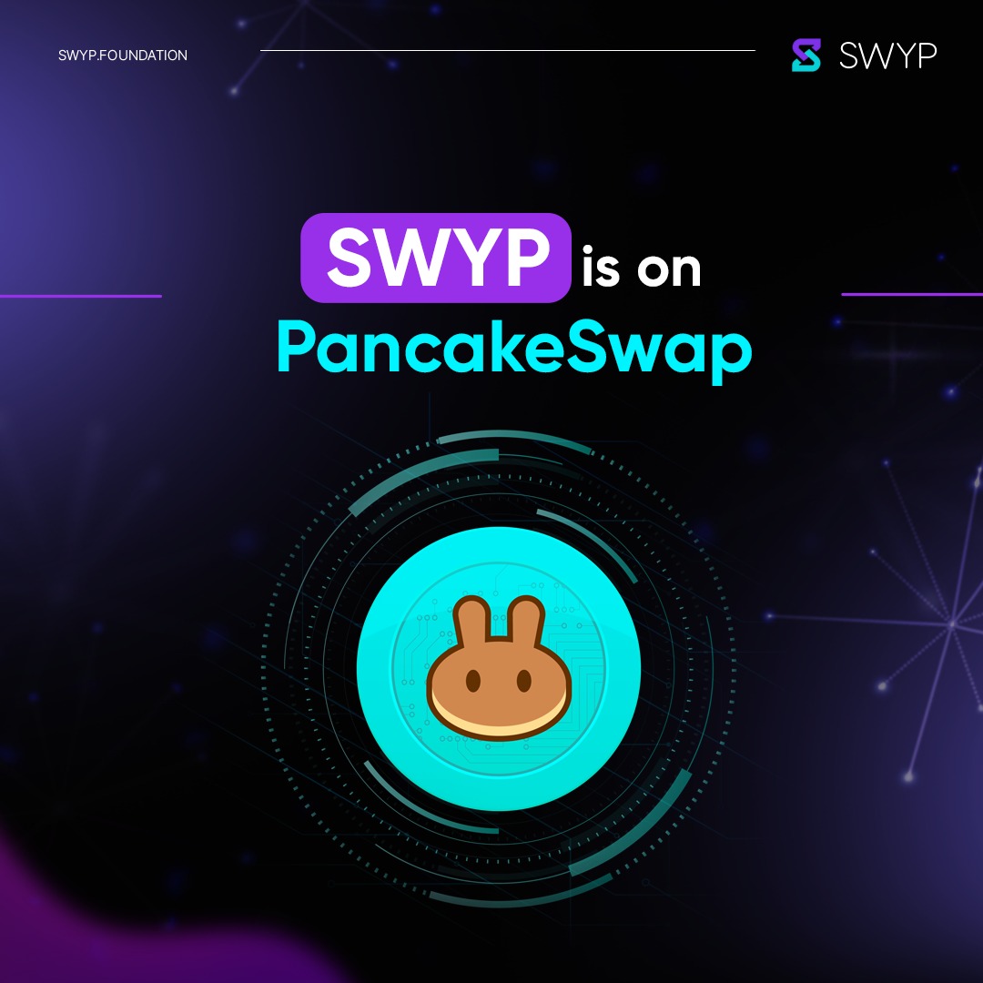 swypfoundation's tweet photo. #SWYP is on #pancakeswap
Contract Address : 0xca01f271694224D9B82084c40590dbC75241796b
:
:
#swyptoken #cryptocurrency #pancakeswap #listing https://t.co/NcfmR1CosI