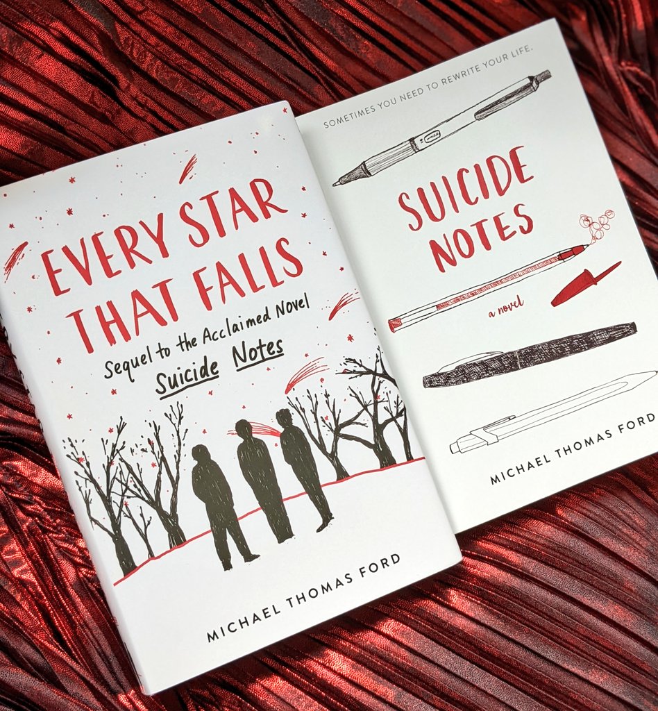 FinlaysonPalmer's tweet photo. I've had some exciting #BookPost in the last week - thank you to @Harper360YA for @AuthorMTFord's #SuicideNotes and the sequel out on the 28th Sept - #EveryStarThatFalls ✨📚 Really looking forward to reading both 😊

#ukteenchat #YA #mentalhealth #LGBTQ #reading https://t.co/STdYcJLWqi