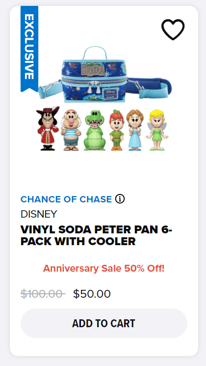 Peter Pan Funko Vinyl SODA 6-Pack with Cooler is 50% Off #Ad #Funniversary #FunkoSale #Loungefly

finderz.info/3ZrSMbs