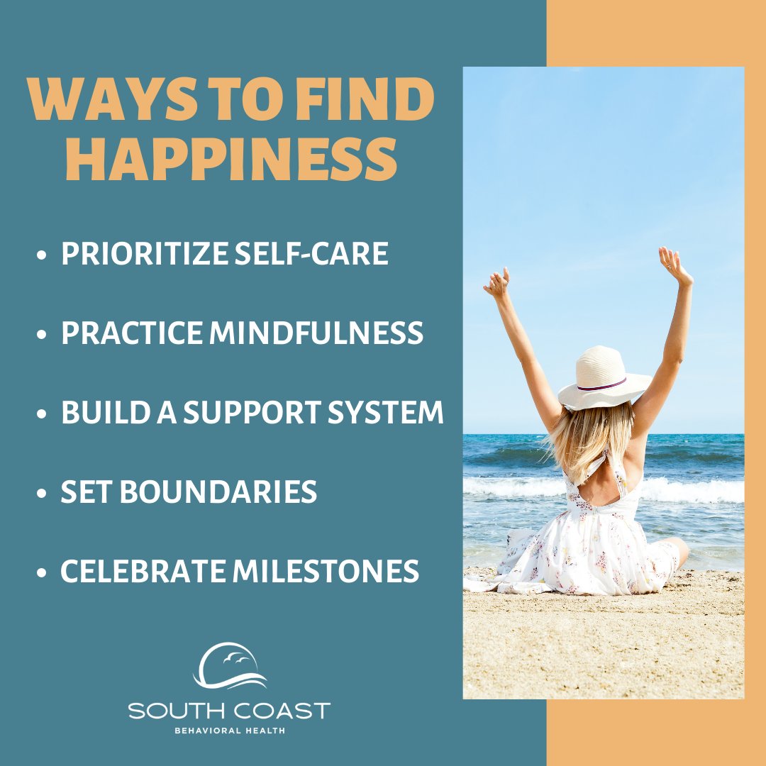 scbhtreatment's tweet photo. Finding happiness and dealing with addiction can be challenging. However, there are actions you can take to take charge of your happiness in recovery.

#mentalhealthjourney #findinghappiness #addictionrecovery #addictiontreatmentcenter #addictionrecoverytreatment #orangecountyca https://t.co/9tg02bkKj0
