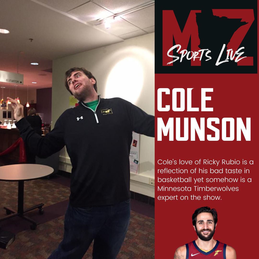 mzslsports's tweet photo. He's back and with a profile to prove it! Join us tonight for Munson as he gives some Viking hot takes and his new segment "Cole's Callouts"! @colemunson #minnesotatimberwolves #rickyrubio #nba #skol #minnesotavikings #nfl https://t.co/3XAcqRE3cH