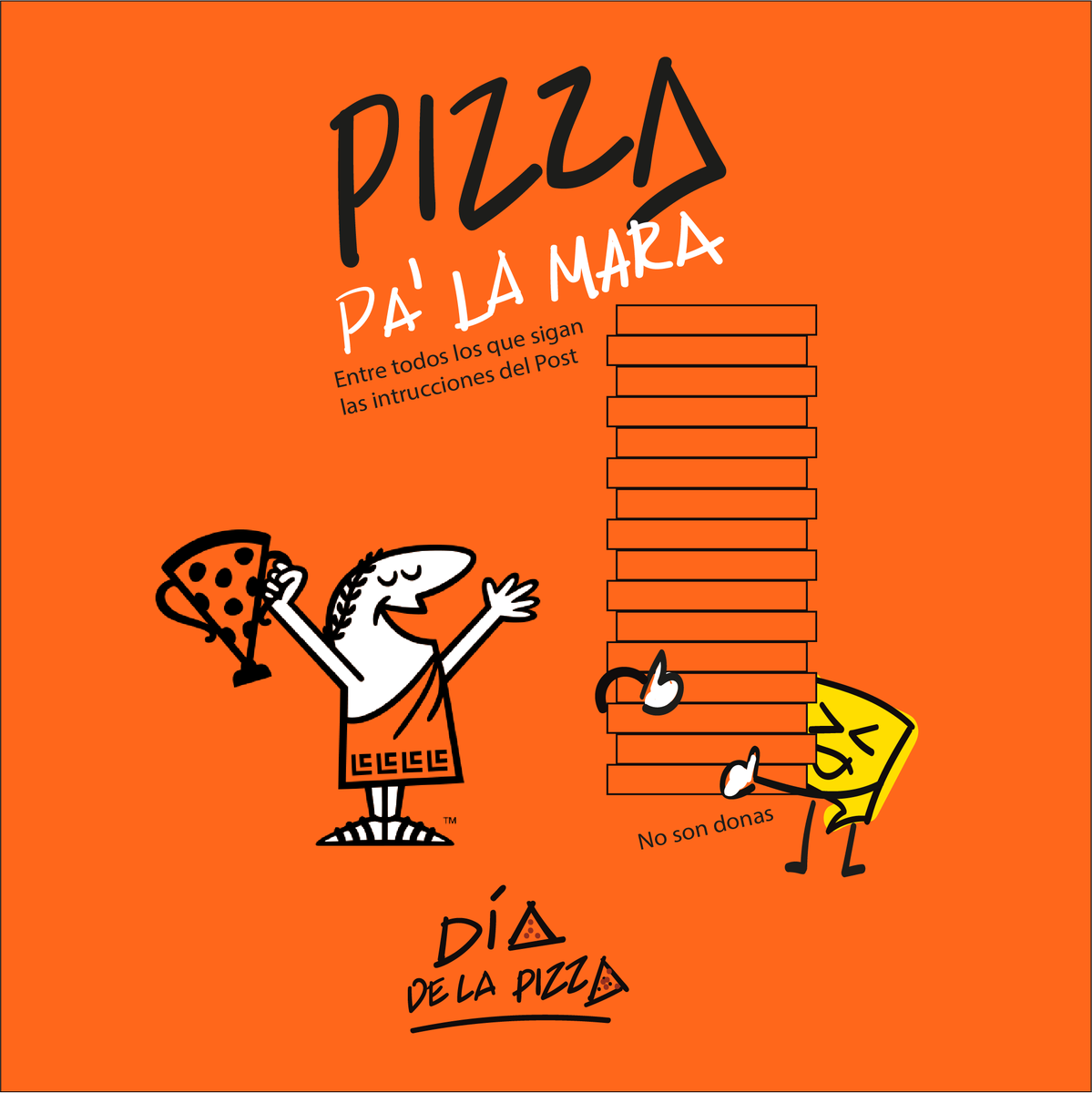 Ey mara, en el #DíadelaPizza y en honor a nuestro 10º Aniversario, que justamente coincide con el 10º año consecutivo de la HOt N READY a $5 bolitas. Nuestro broder, el Lirol, les va a regalar Pizza entre los que  usen esta frase "I💛 <a href="/LittleCaesarsES/">Little Caesars El Salvador</a> " y den rt a este tweet