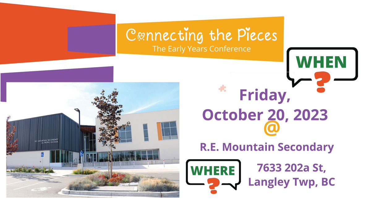 Langley Pro-D (@thinklangley) on Twitter photo Inviting Early Learning educators from across BC to
<a href="/LangleySchools/">Langley Schools</a>
for our annual Connecting the Pieces Early Learning Conference on the Provincial Pro-D Day - Friday October 20!
<a href="/thinklangley/">Langley Pro-D</a>
Registration is now open at connect23.thinklangley.com Inviting Early Learning educators from across BC to
<a href="/LangleySchools/">Langley Schools</a>
for our annual Connecting the Pieces Early Learning Conference on the Provincial Pro-D Day - Friday October 20!
<a href="/thinklangley/">Langley Pro-D</a>
Registration is now open at connect23.thinklangley.com