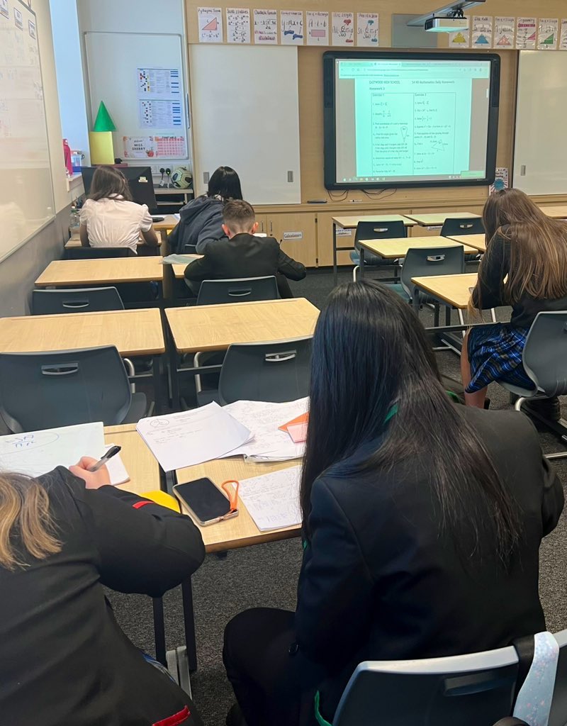Our Maths Homework Club is in full swing this year with pupils from all years coming along on a Monday after school! ➗✖️➕📝📚 <a href="/EastwoodHighERC/">Eastwood High School</a>