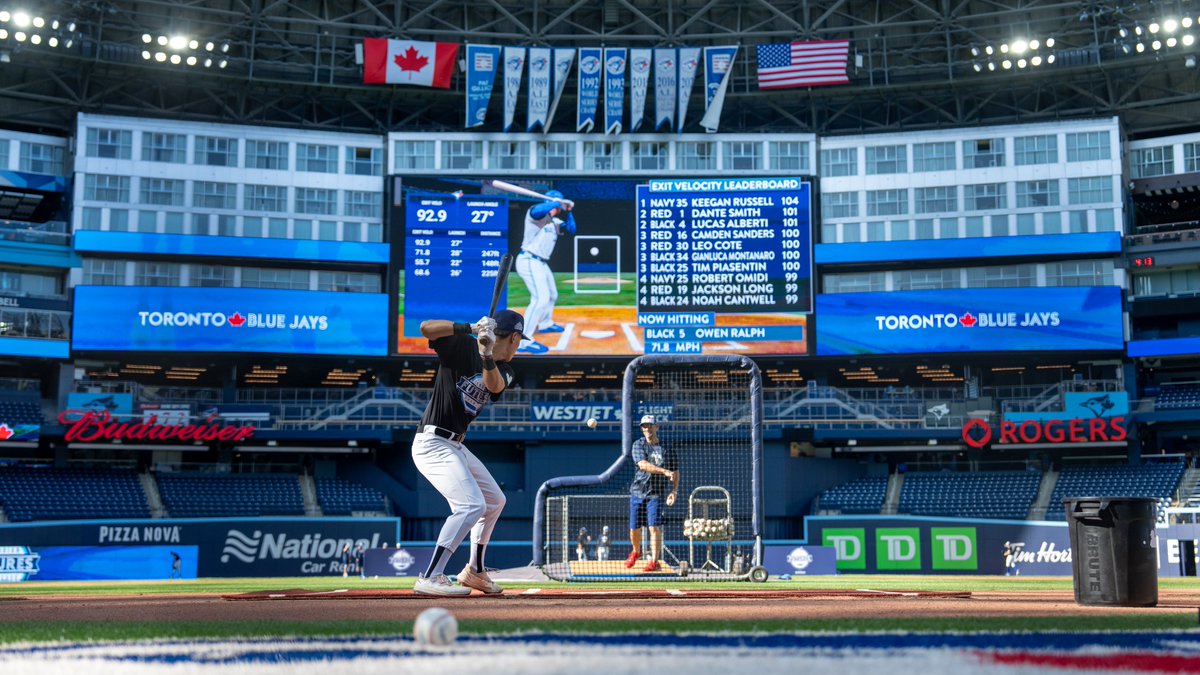 Some of the best amateur baseball talent in Canada is at Rogers Centre this week 🇨🇦 #TBJFutures

Learn more about the Canadian Futures Showcase: atmlb.com/3ZnzAM3