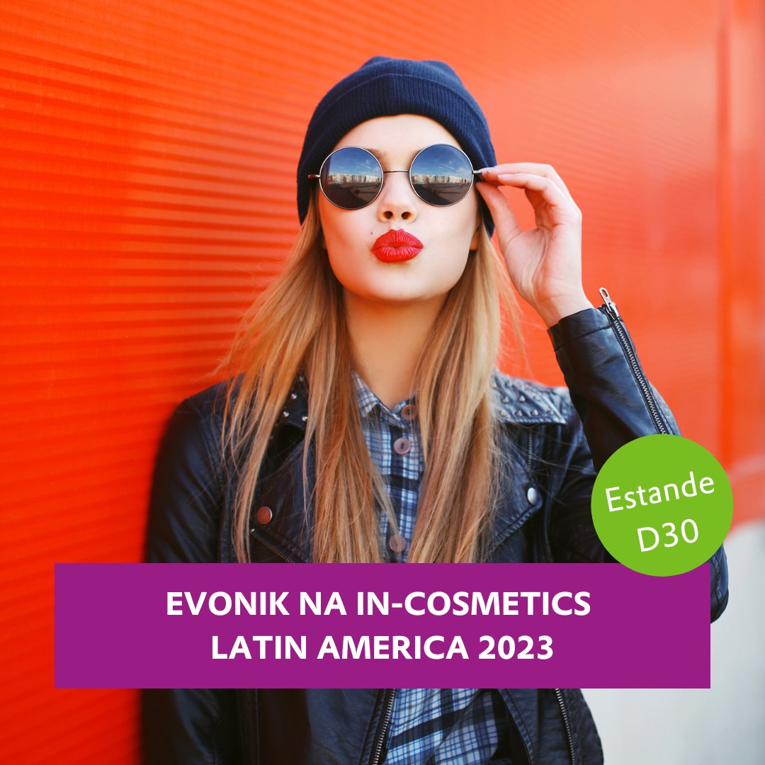 Participe da in-cosmetics Latin America 2023 e visite-nos no estande D30. Apresentaremos inovações e poderosas plataformas tecnológicas com foco em sustentabilidade; Saiba mais no: central-south-america.evonik.com/pt/evonik-apre… 

#Evonik #CareSolutions #InCosmetics