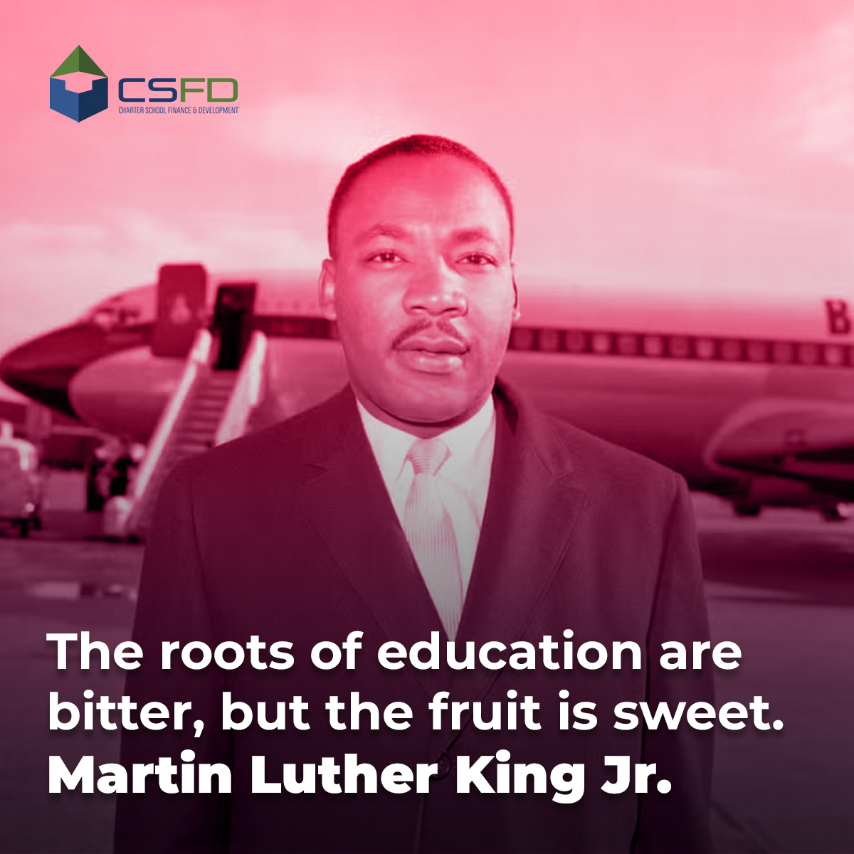 csfd_org's tweet photo. The roots of education are bitter, but the fruit is sweet.
Martin Luther King Jr.  

🏫 https://t.co/cwDLaplAby

#charter #investment #education #usainvestment #investmentusa #usaeducation #educationusa #educationinvestment #investmenteducation #charterfinance #charterschool https://t.co/dHEHr6TYPM