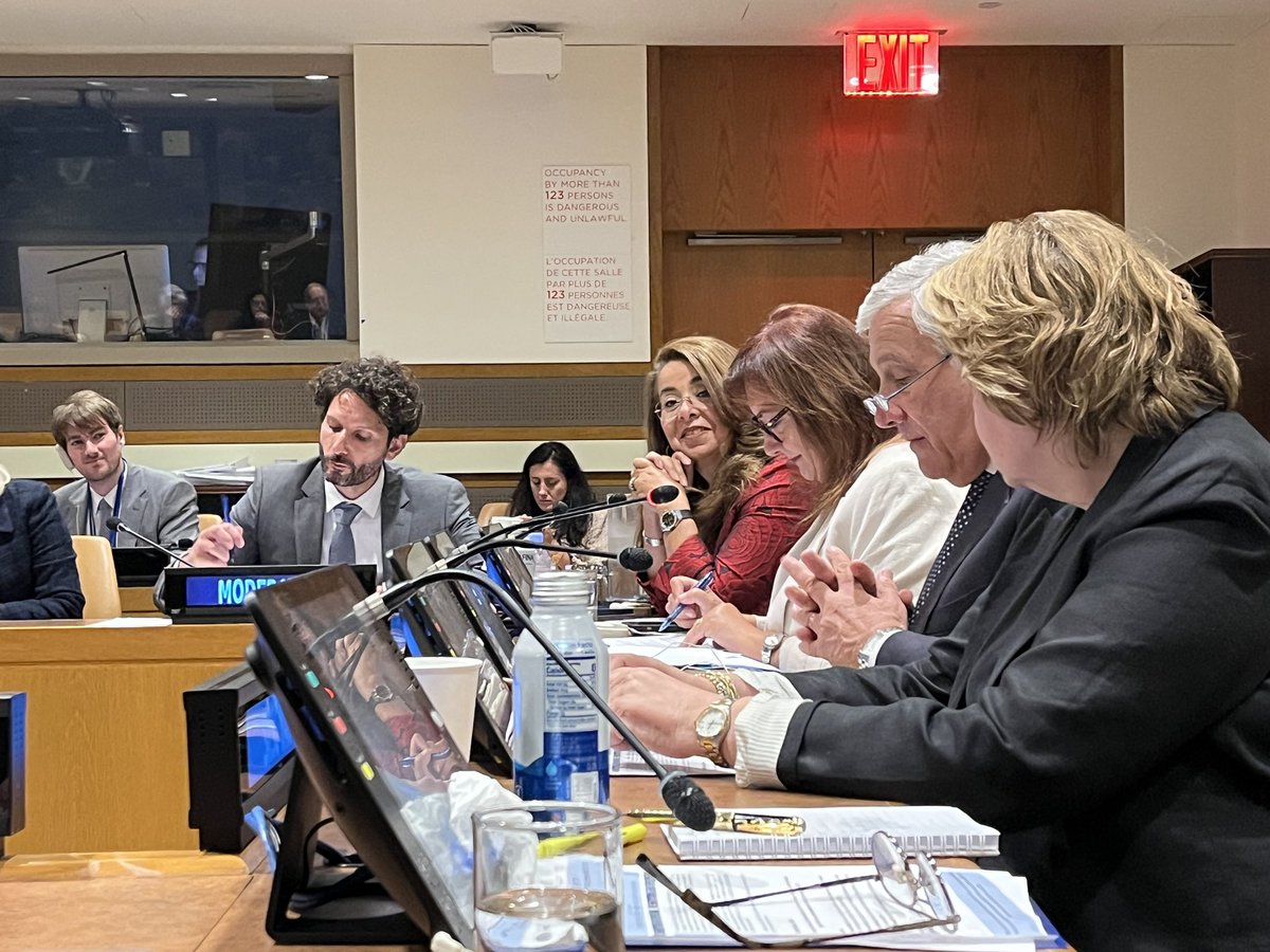 “It is our collective responsibility to shield children from criminals and predators who exploit technology to inflict harm on them.” @UNODC ED @GhadaFathiWaly at high level event on removal of #CSAM from the internet, at the margins of the UNGA.