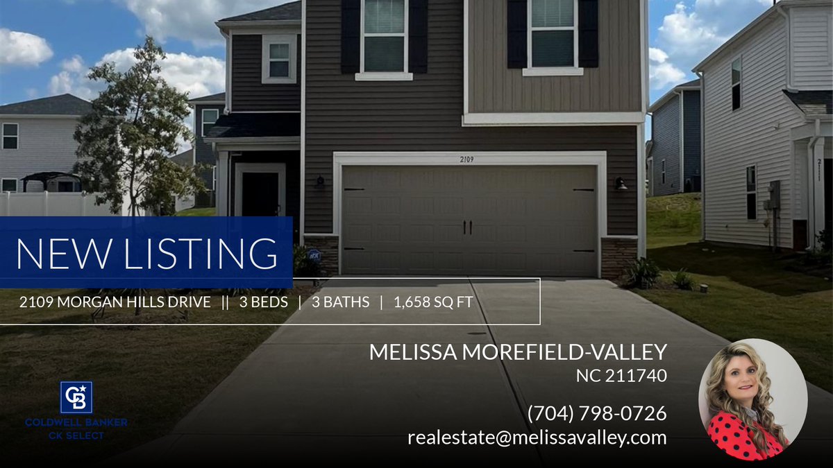 ValleyMorefield's tweet photo. 📍 New Listing 📍 Take a look at this fantastic new property that just hit the market located at 2109 Morgan Hills Drive in Albemarle. Reach out here or at (704) 798-0726 for more information!

Listed by Alexis Smith

Melissa Moref... https://t.co/2mSMIUAQMU https://t.co/GcYChIuR4d