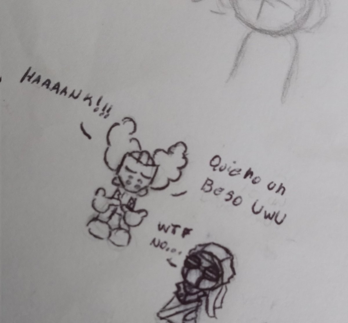 The clown wants a kiss hank XD