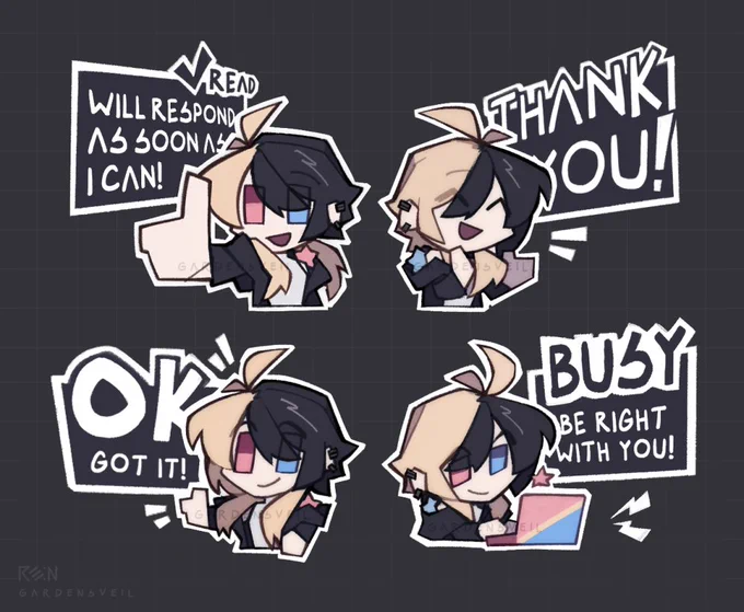  YCH Stickers for ! #VGenComm 