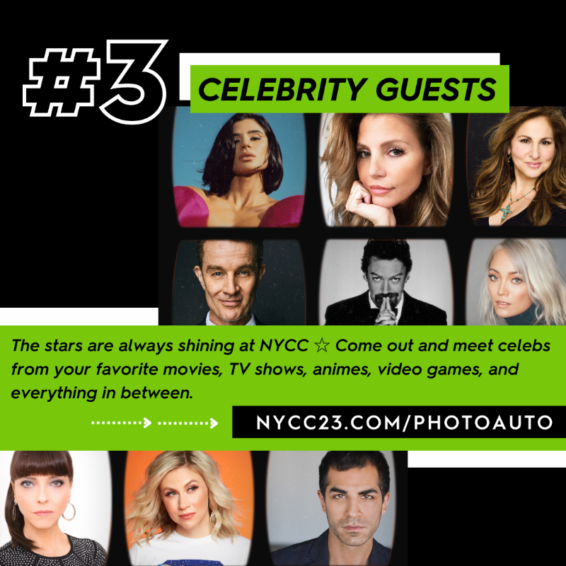 NY_Comic_Con's tweet photo. 3 WEEKS ‘TILL NYCC: Will we see you there? 👀 If you’re on the fence, we’ve got five *excellent* reasons why you (yes, YOU) should be there on Day One. Join us on Thursday, October 12 in NYC 💥