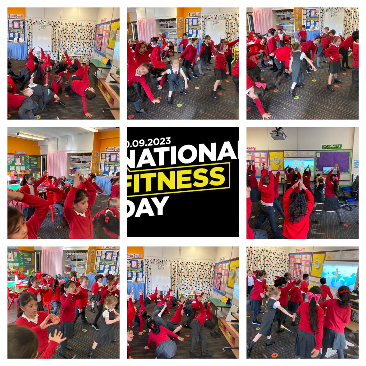 We had “10 at 10” during Read, Write, Inc this morning. 🏃🏽‍♂️🧘‍♀️ 🏋️‍♀️ 
10 minutes of additional exercise fitted into our day at 10am. ⏰ 
We gave our brains a break & joined in some yoga based exercises with the theme of famous world landmarks. 🌎 
#YourHealthIsForLife 
@FitnessDayUK