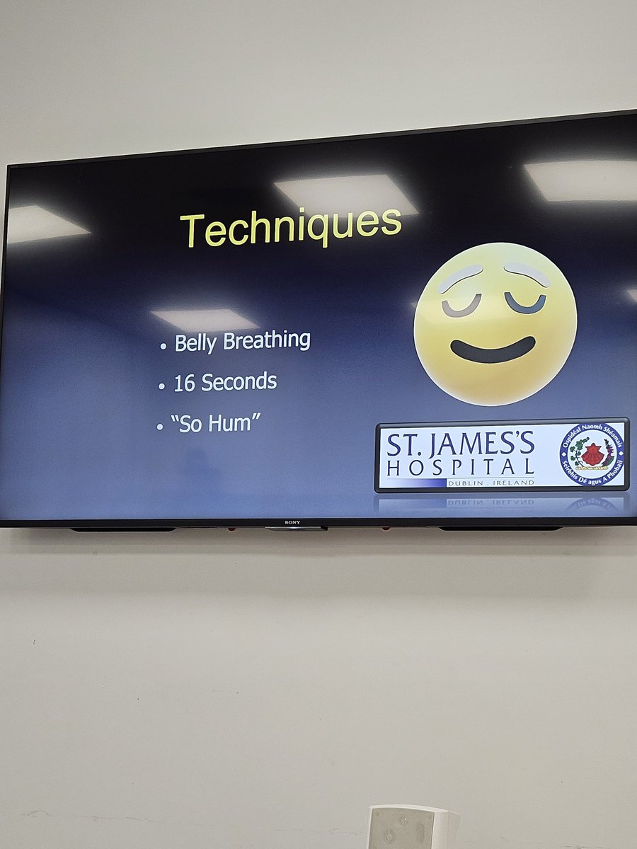 AudreyOHalloran's tweet photo. 🪷 Our second wellness event for our @stjamesdublin @CancerInstIRE HOPe directorate Cancer Care staff. Such a fantastic presentation @TheDermotWhelan👏👏 Thanks so much for such a  fun &amp; informative evening! #SJHCancerNursing #Mindfulness https://t.co/Mjpiu7BZau