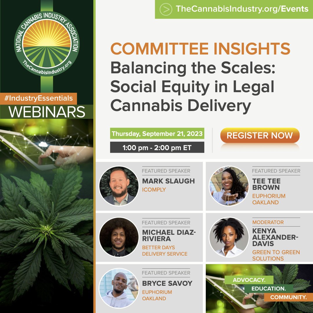 NCIAorg's tweet photo. Join an illuminating #IndustryEssentials webinar hosted by NCIA's Diversity, Equity & Inclusion Committee - https://t.co/AEIfjw93nw
Kudos to members Green to Green Solutions, @iComplyLLC, @ABCDeliveryLLC and Euphorium for championing these efforts & addressing equity issues. https://t.co/cDsvpME6zB