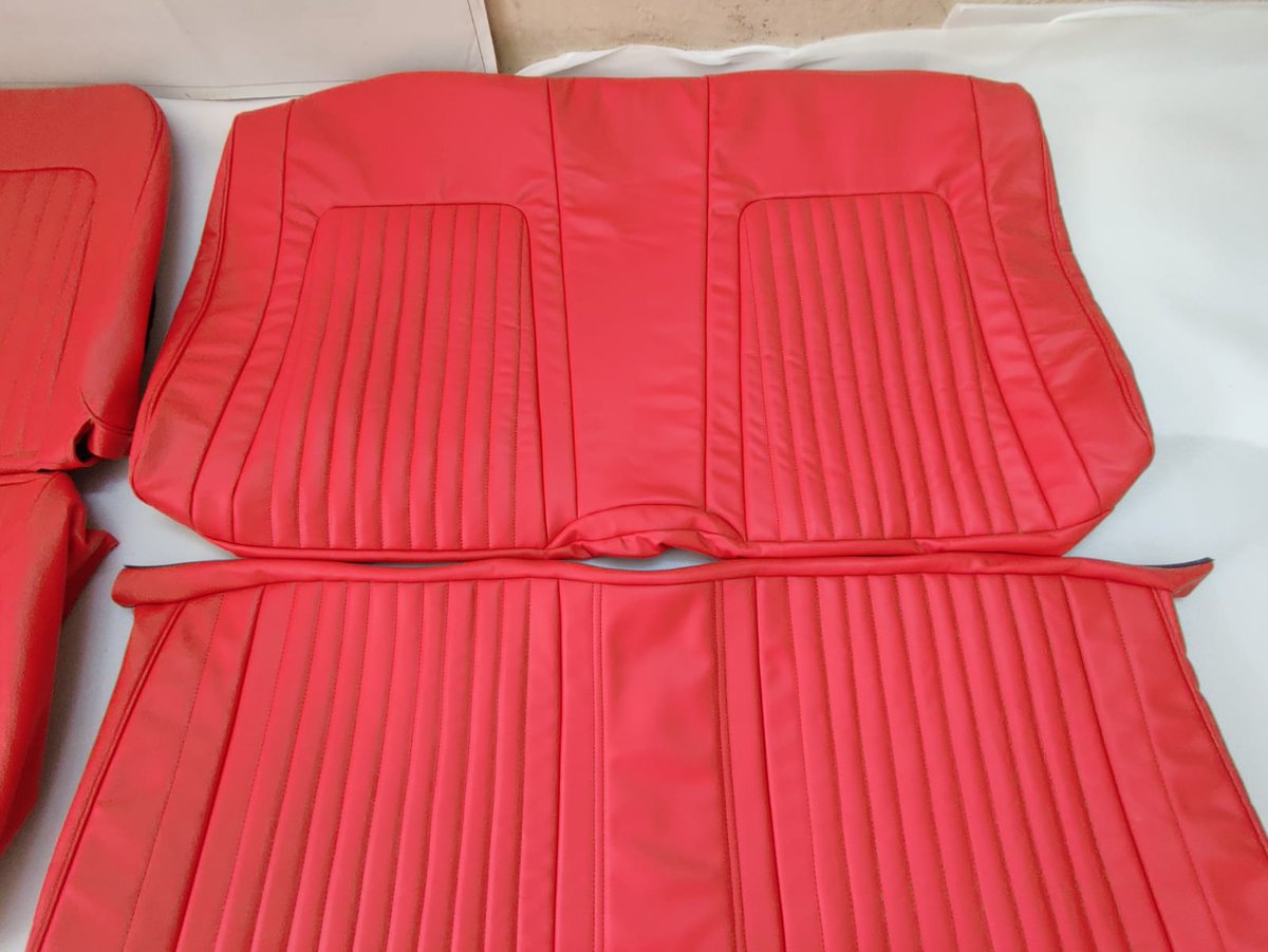 RidiesCom's tweet photo. 1967-1969 Chevrolet Camaro in Torch Red Nappa leather front and back seat covers.
#seatcovers #leatherseatcovers #leatherinterior #handcrafted #usa #smallbusinessbigdreams #ridies #Indiana #fishersindiana #worldwideshipping #camaro #red #Wednesdayvibe https://t.co/MkcHEeNDIi