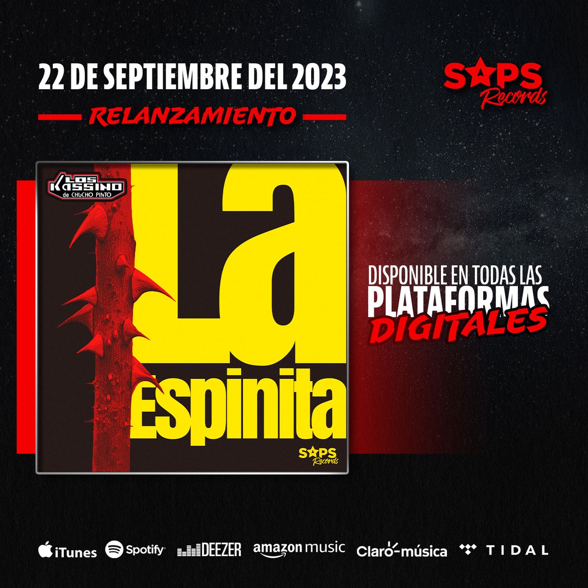 ¡Para este viernes tenemos preparado el relanzamiento de "La Espinita"!
onerpm.link/563679580986