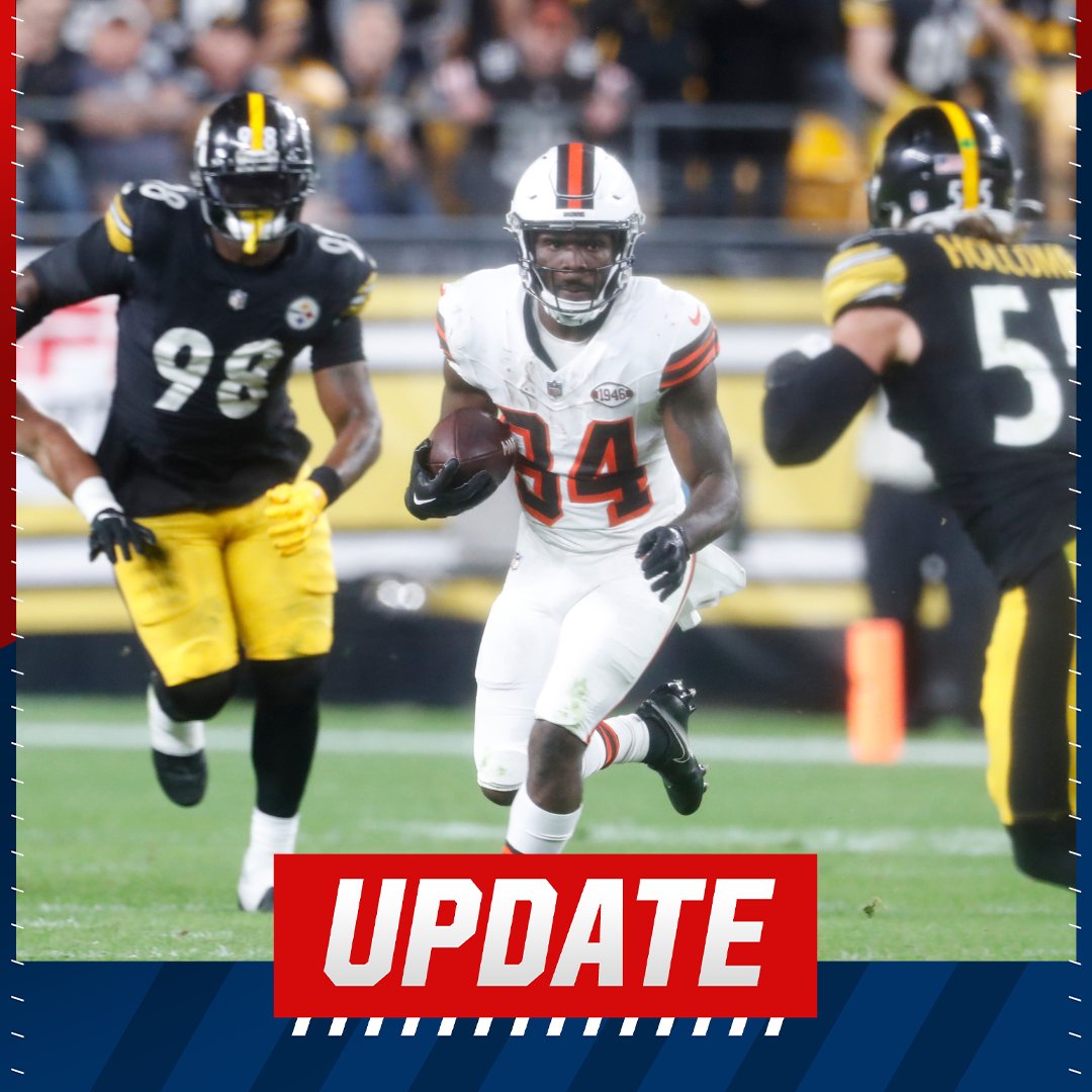 MySportsUpdate's tweet photo. #Browns HC Kevin Stefanski told reporters that Jerome Ford is going to be the team's starting RB moving forward. https://t.co/08TxJY6gnU