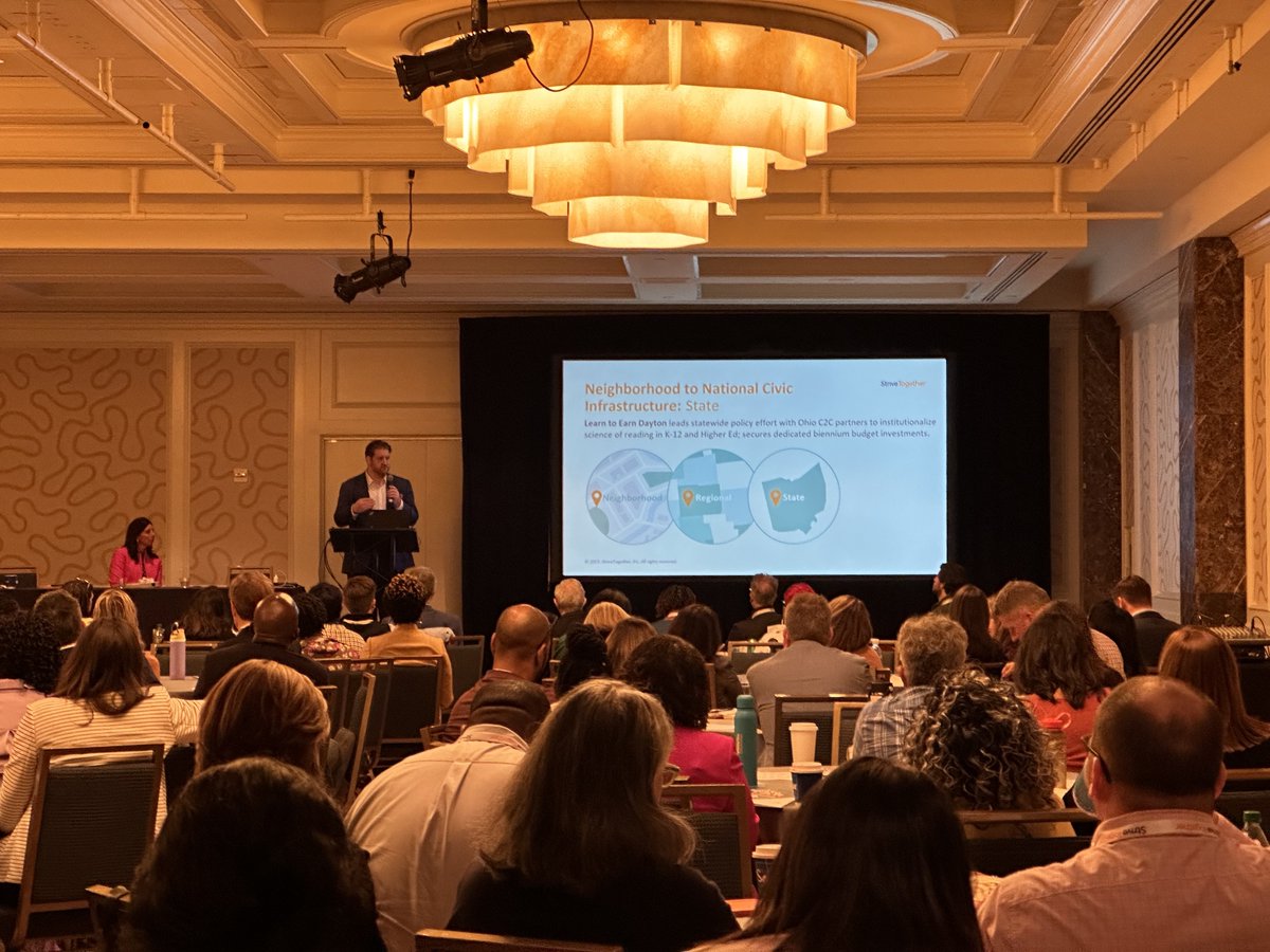 "If we can all collectively align our contributions, think what we can do for children and families." -<a href="/cgroth/">cgroth</a>, chief advancement officer, describing StriveTogether's 2030 vision to put 4 million more young people on a path to #EconomicMobility. #ConveneC2C