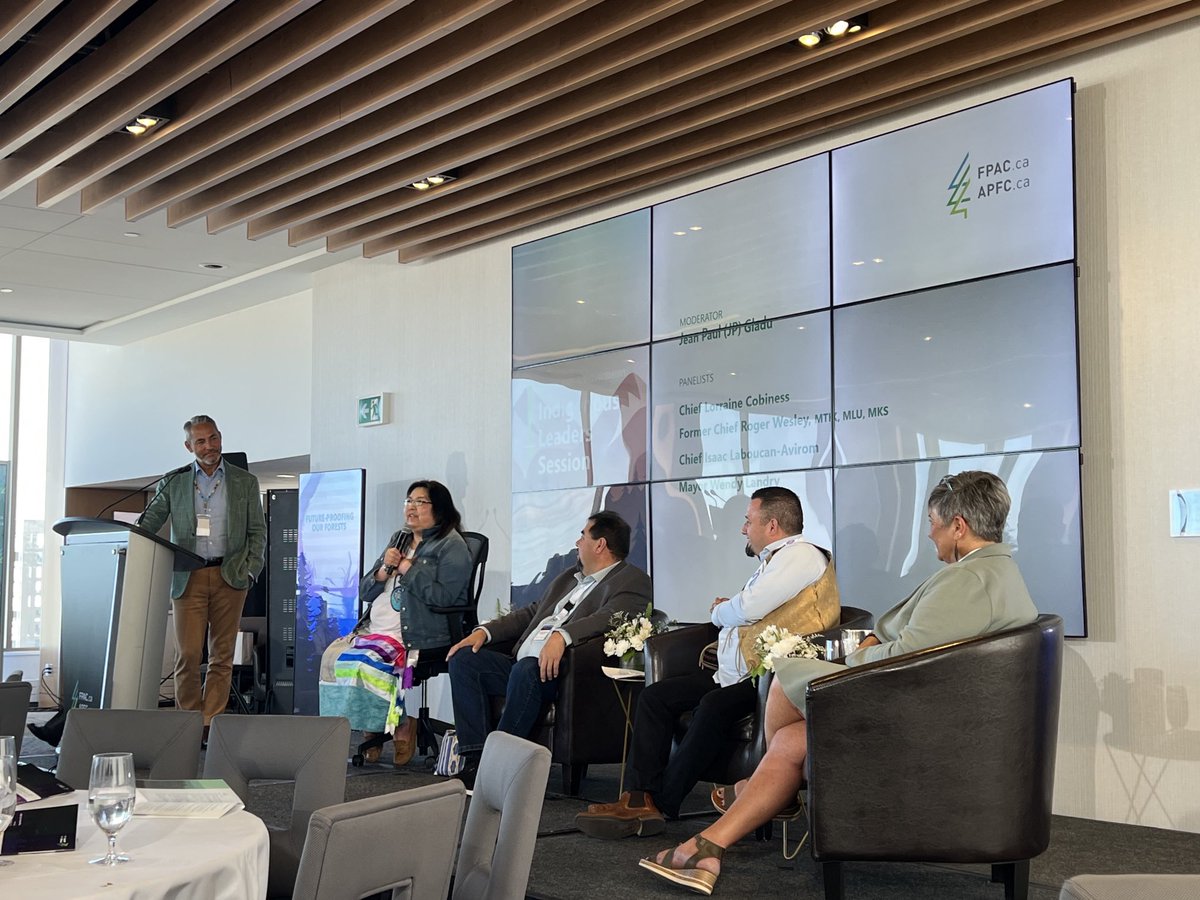 KripsJason's tweet photo. As part of National Forest Week, enjoying the Indigenous Leaders session hosted by @FPAC_APFC and moderated by @jp_gladu at Celebrating the Potential of Climate-Smart Forestry Conference #foresty #indigenouspartnerships #greeneconomy #sustainability https://t.co/3Ge5z0gnwu