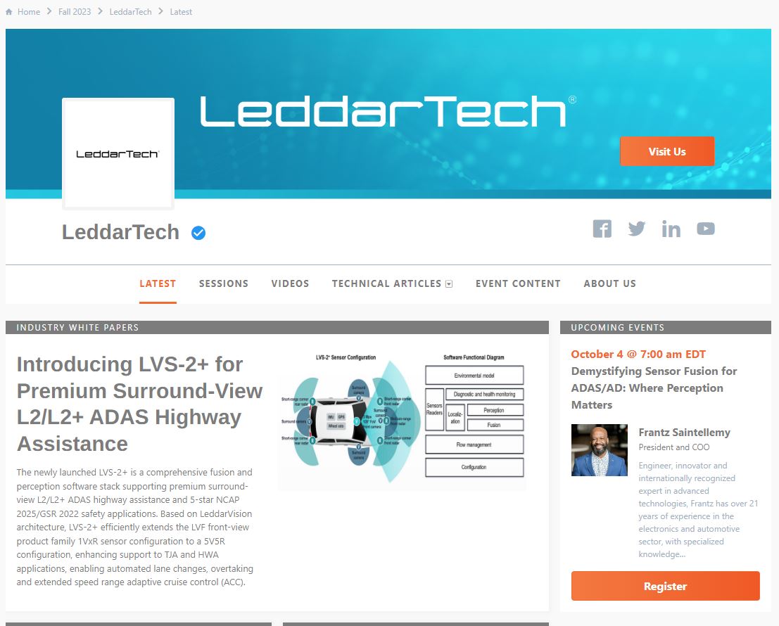 Leddar_Tech's tweet image. 🚀 Exciting News! 🚀
As we gear up for Industry Tech Days in October, we're thrilled to introduce the brand-new LeddarTech Tech Hub in collaboration with All About Circuits. 🔗
Visit the LeddarTech Tech Hub now:hubs.ly/Q022V_T-0
#LeddarTech #TechHub #Innovation